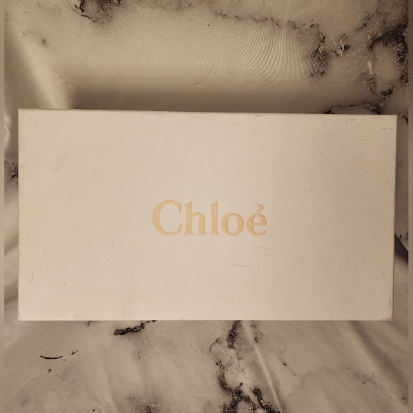 Chloe Logo Hardware Loafer White Cream Pink Corvette Perforated Leather 38EU - Picture 13 of 14